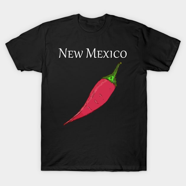 Red hot pepper as you would see in New Mexico T-Shirt by WelshDesigns